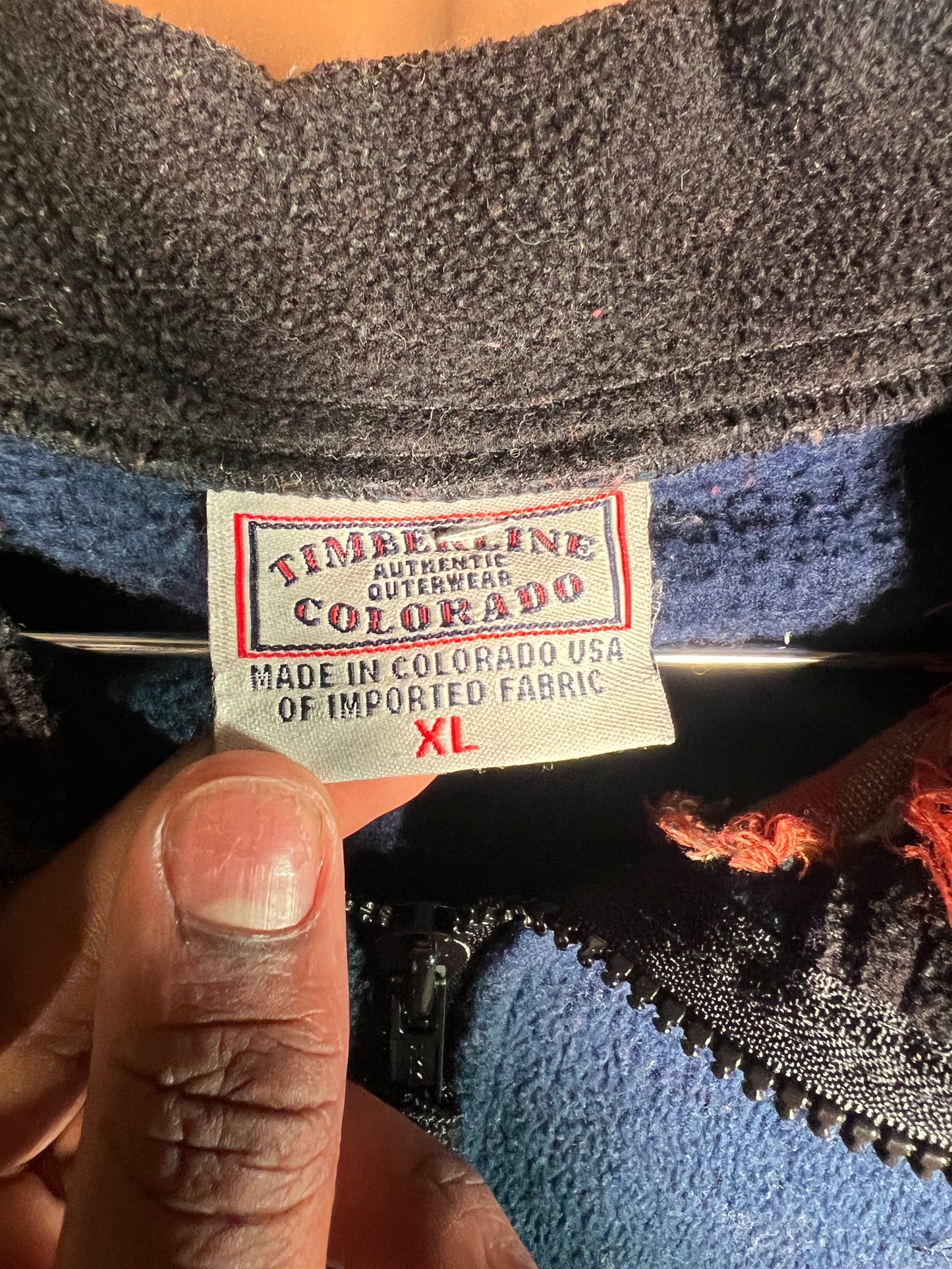 Scab Patches Full Zip Jacket (Red/Navy)- XL