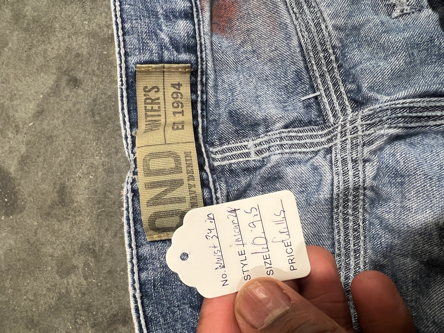 (L/S) Wänesplosion Spray Paint Jeans (34/29)