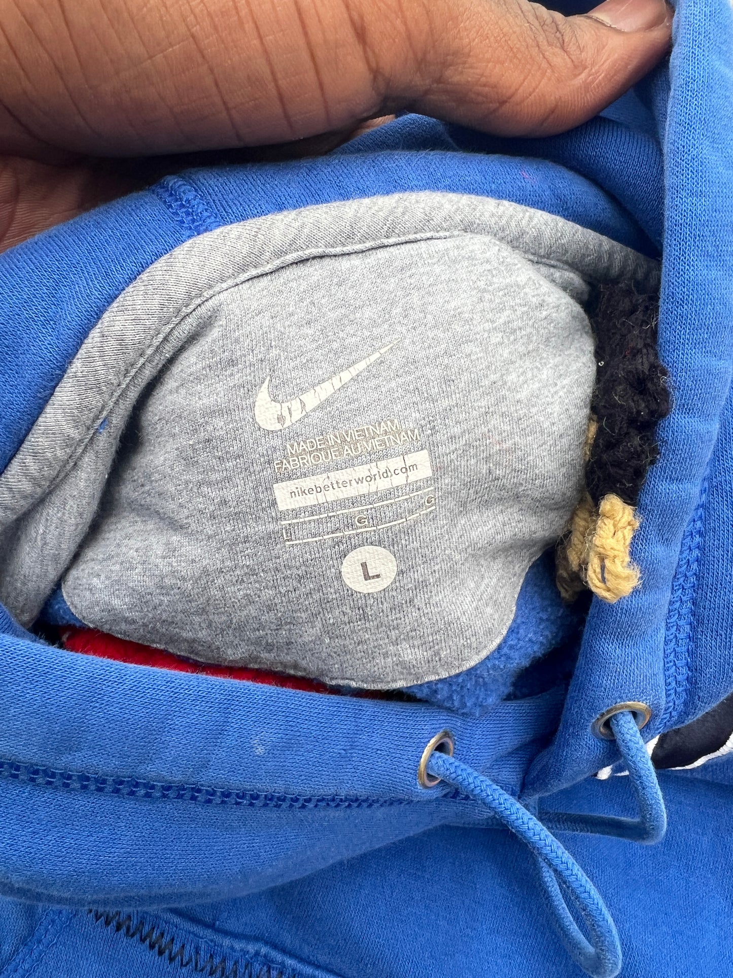 Scab Patches Hoodie (Multicolor/Blue)- L