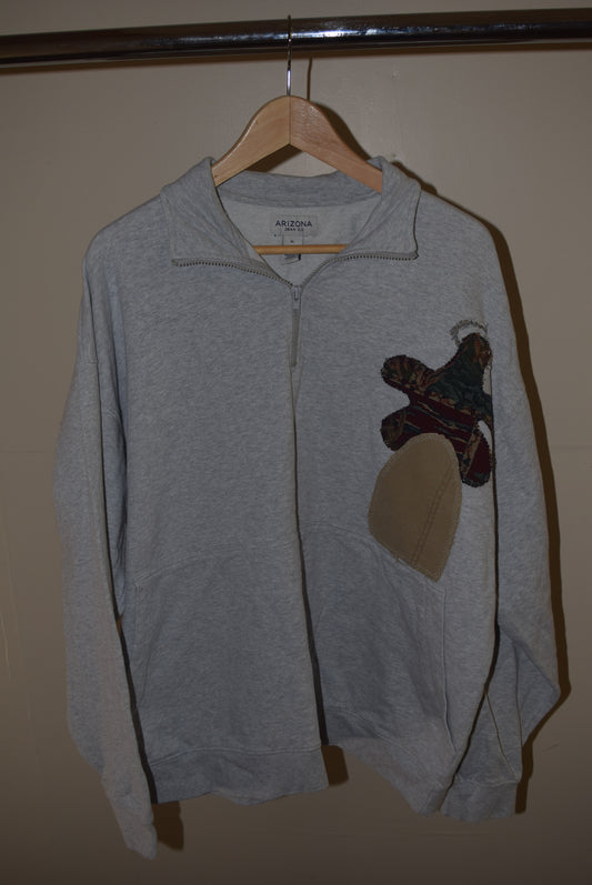 Angel on my Heart, Devil on my Back Quarterzip (XL)