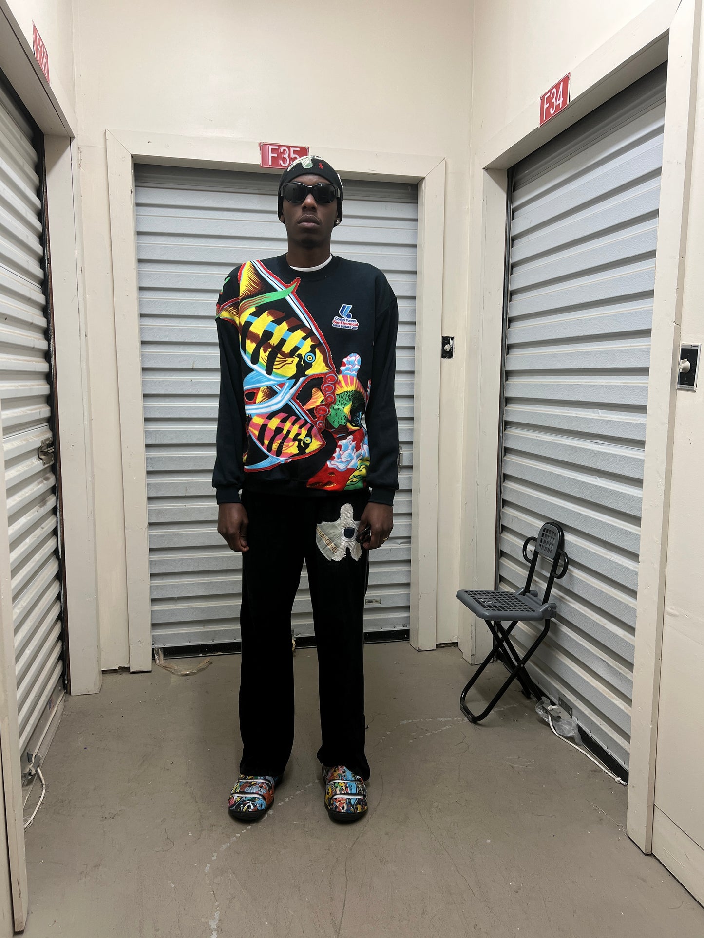 Aquatic Landscape See Through Crewneck (L)