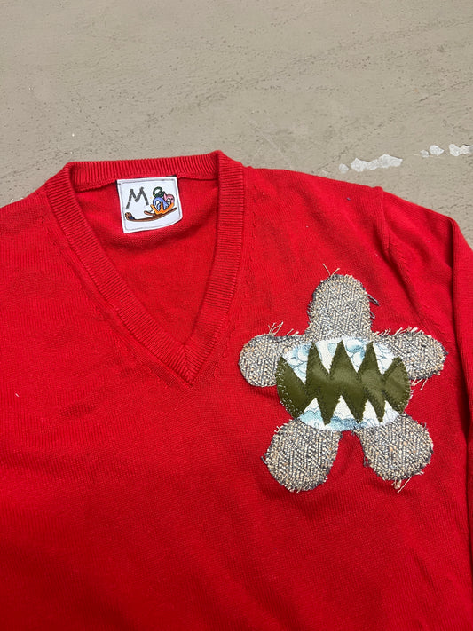 Wänelite 4 Red V-Neck Sweater (M)