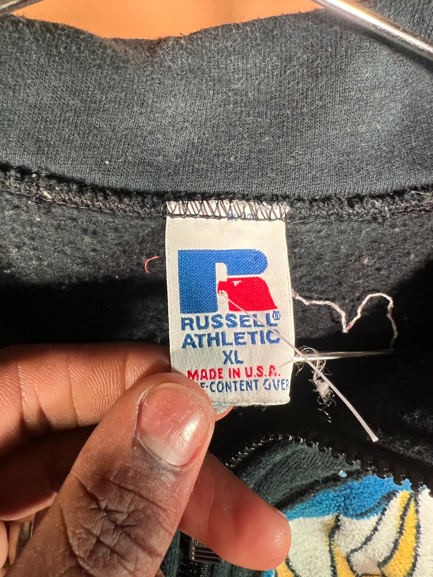 (L/S) Black Aquarium Dive See-Through Quarterzip (XL)