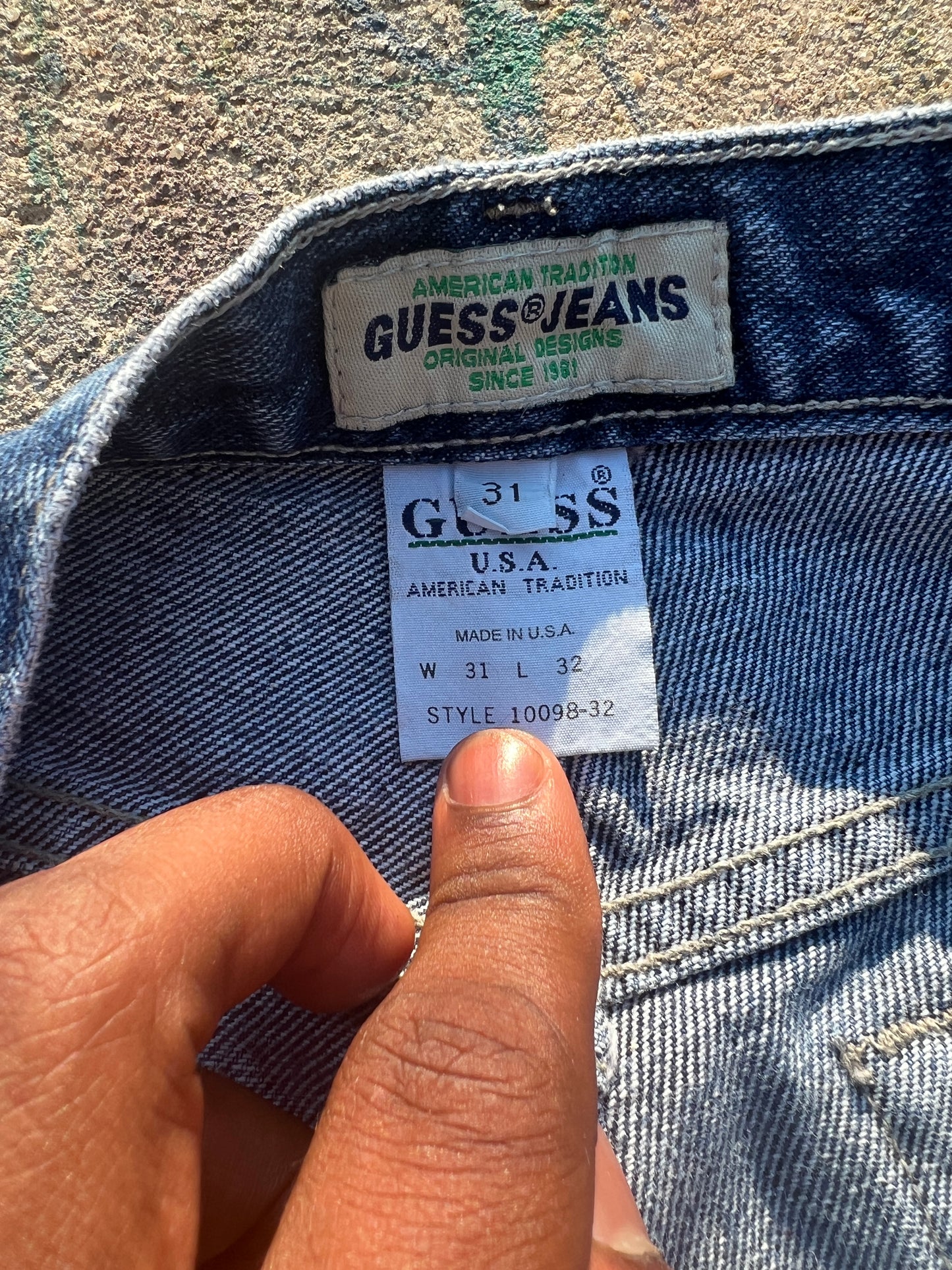 Scab Patches Jorts (Multicolor/Dark Wash) - 31