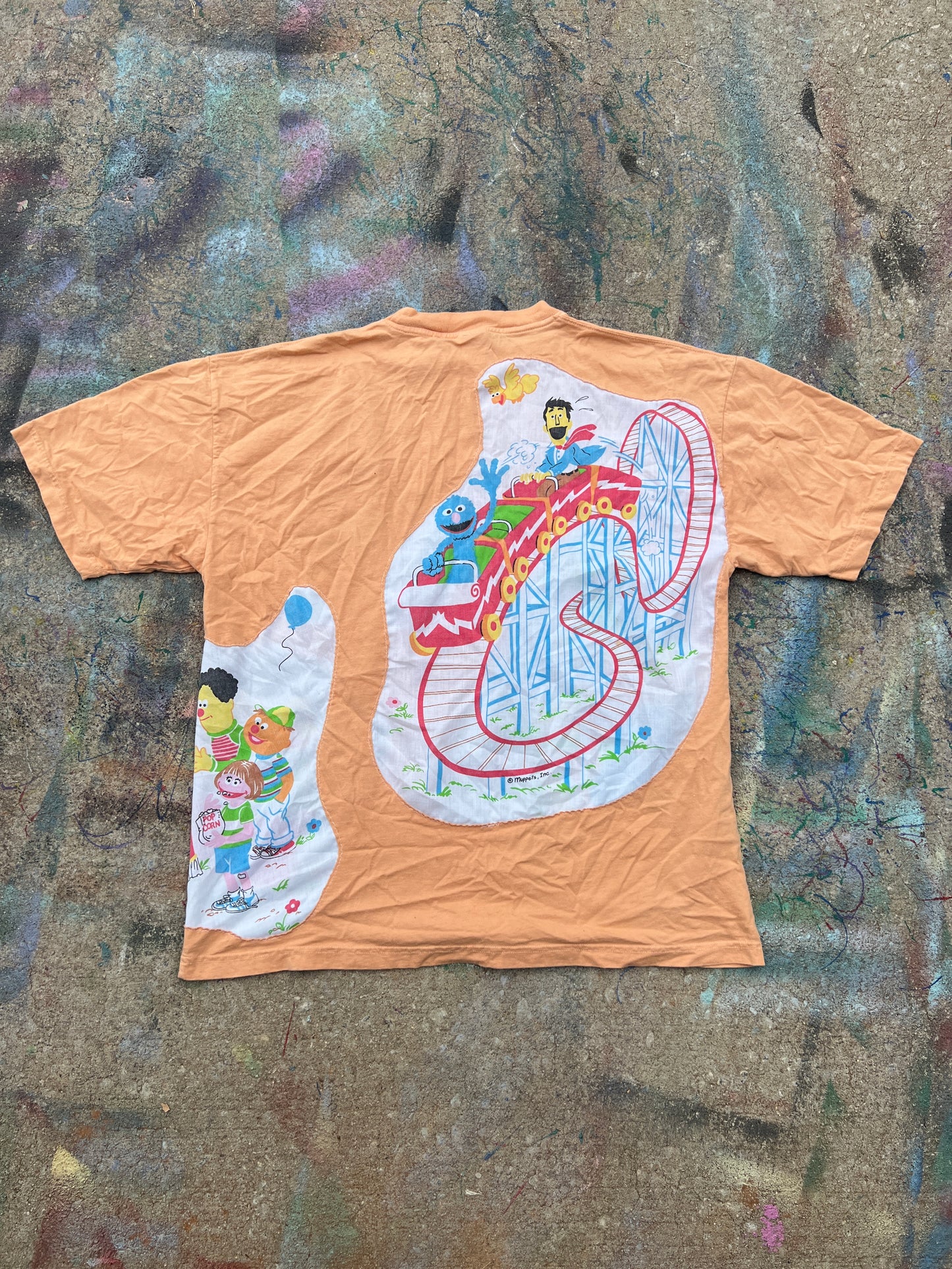 Scab Patches T-Shirt (Sesame Street/Yellow)- L