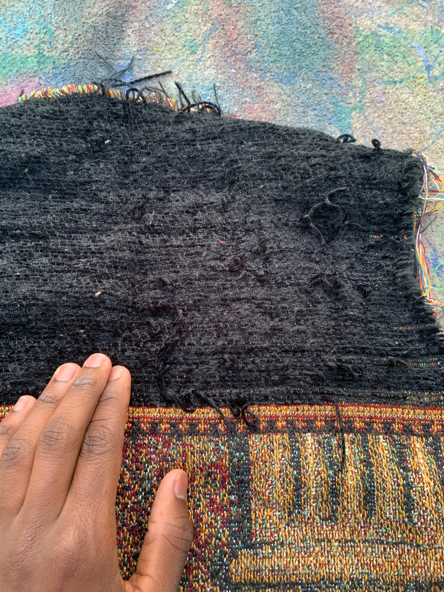 1/1 Tapestry Tiger Sweatervest #1 (Tan/Black)- L