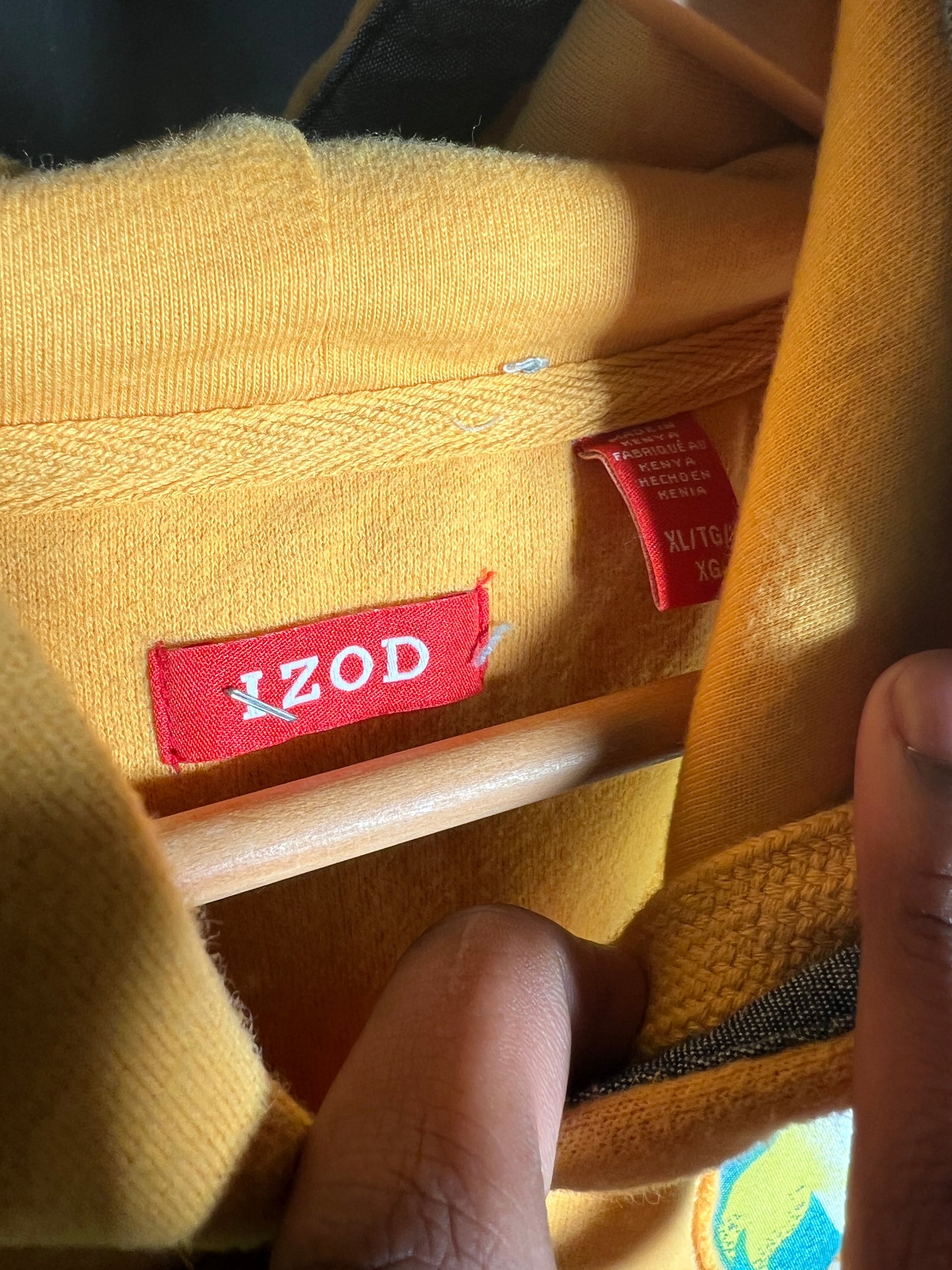 (LS) Yellow Aquarium Dive See-Through Hoodie (XL)