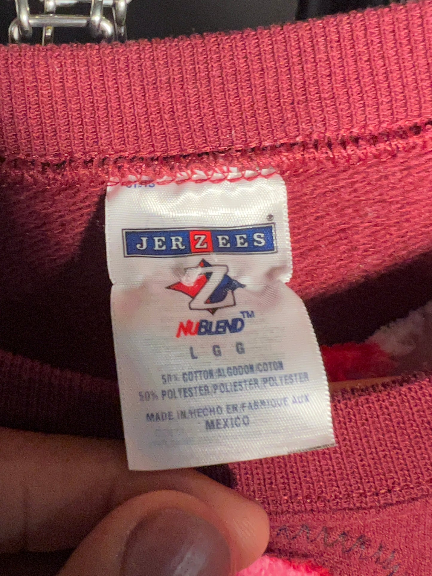 **Scab Patches Crewneck (Valentine's Day/Maroon) (L)