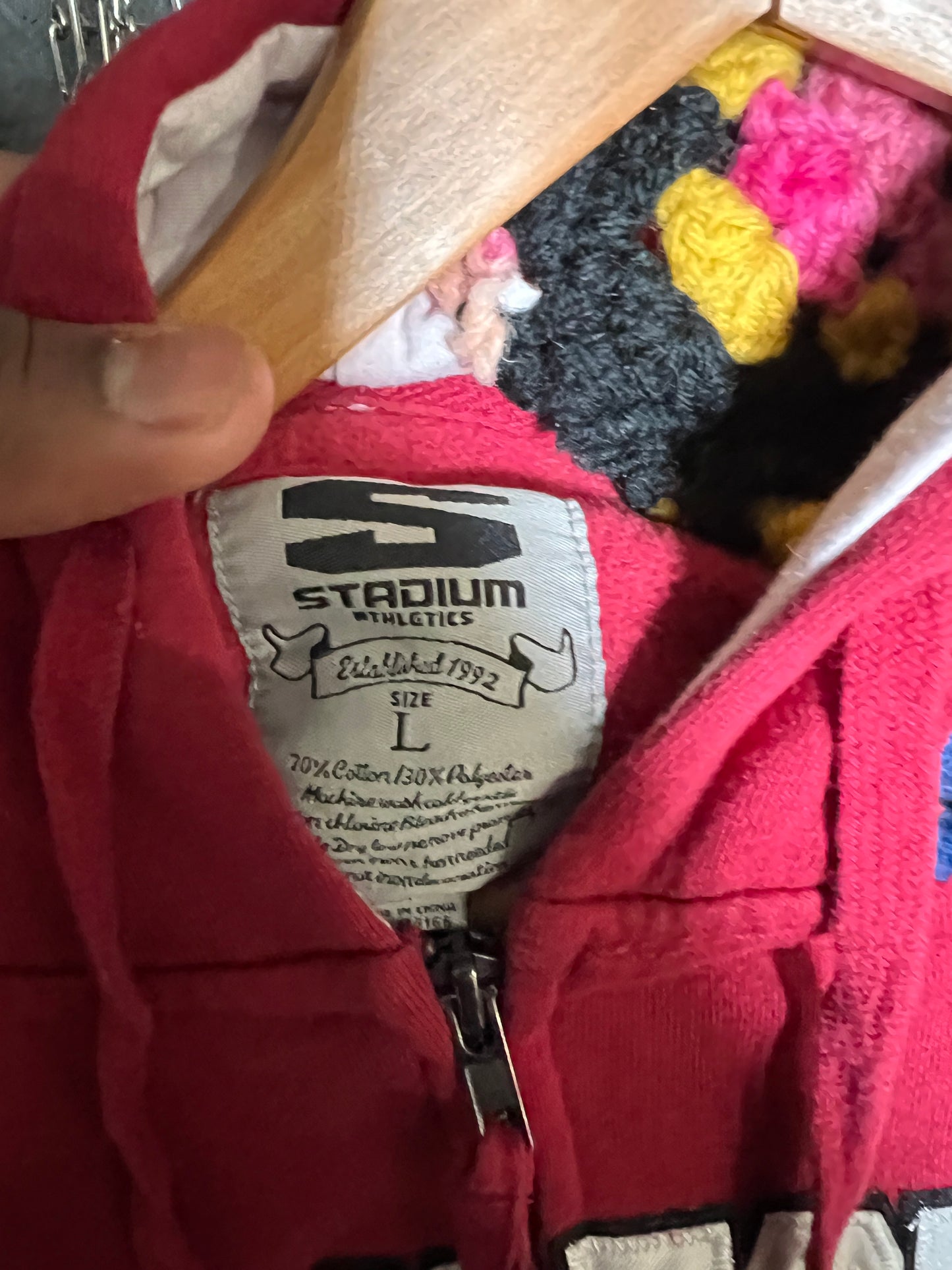 Scab Patches Zip-Up Hoodie (Multicolor/Stanford)- S