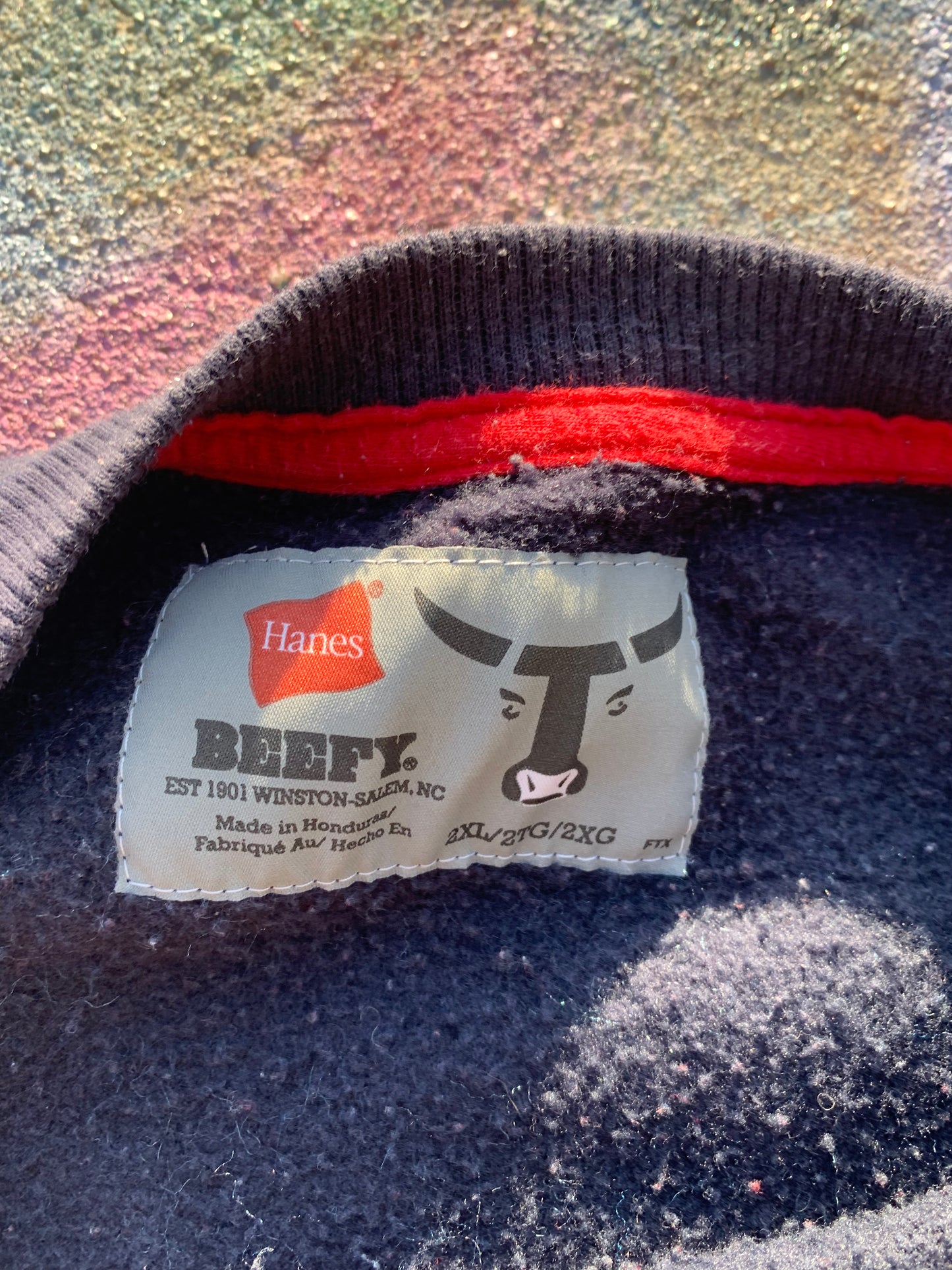 Scab Patches Crewneck (Blue/Navy)- XXL