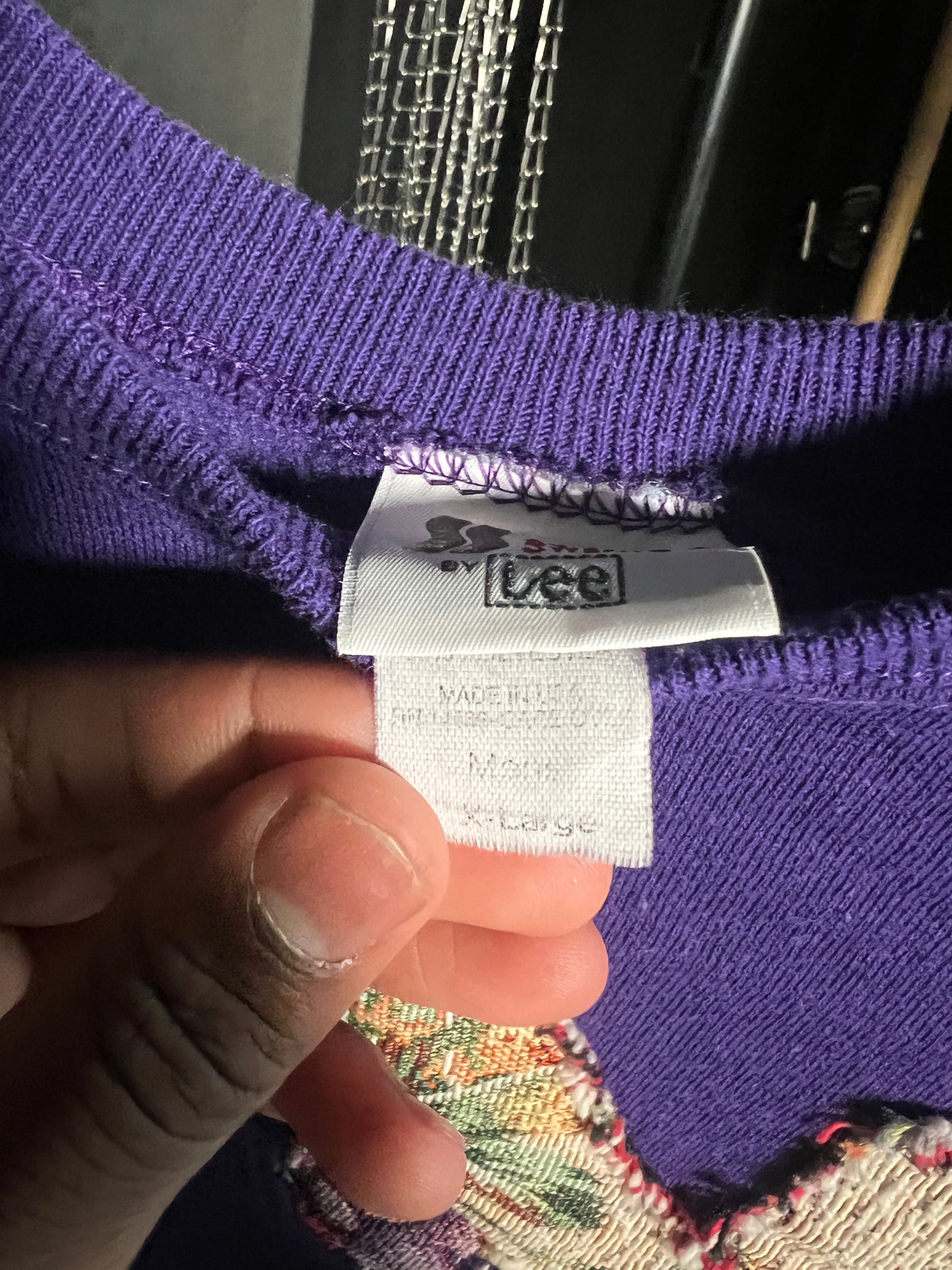 Wäne Wear Crewneck (Multicolor/Purple)- L