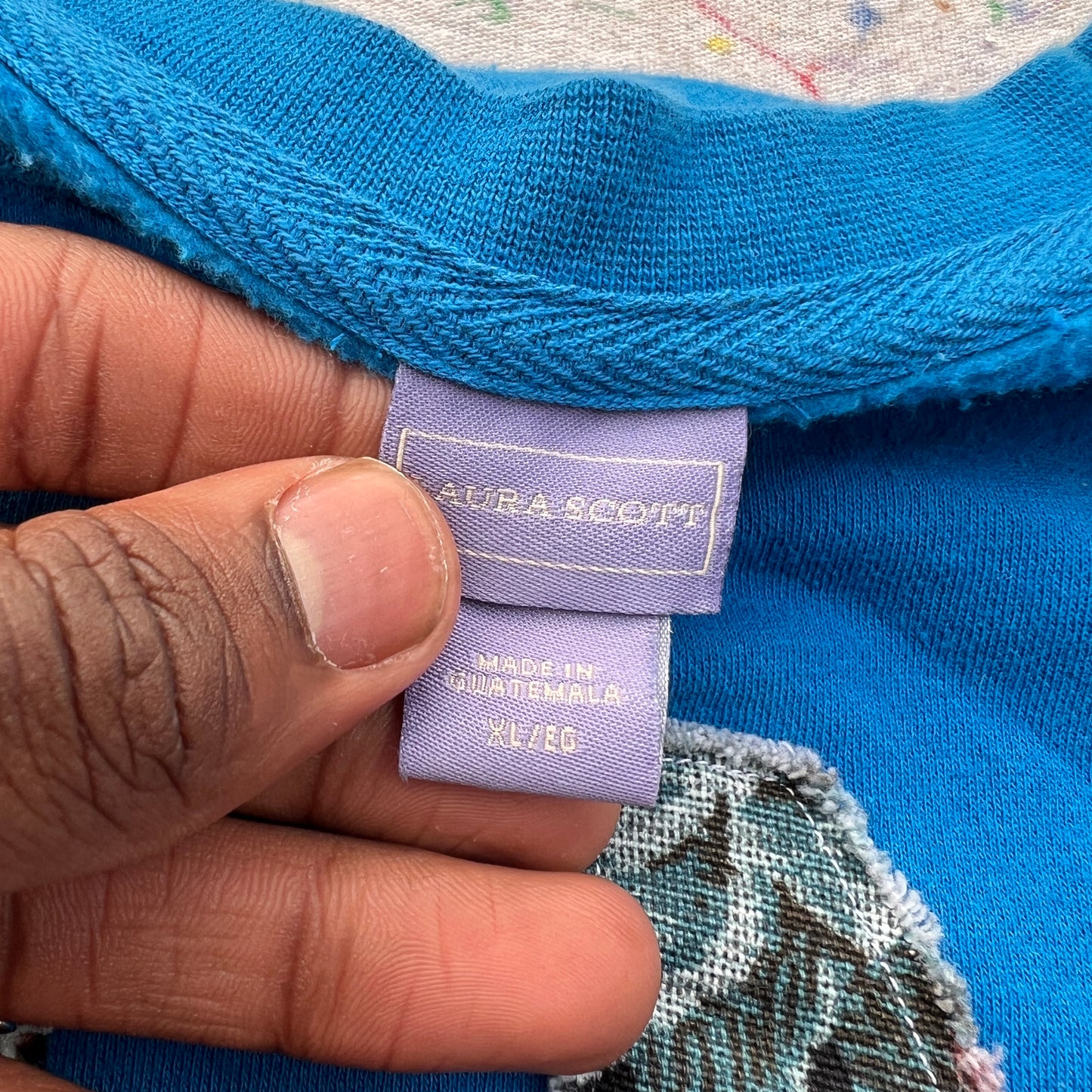 Wäne Wear Crewneck (Multicolor/Blue)- S