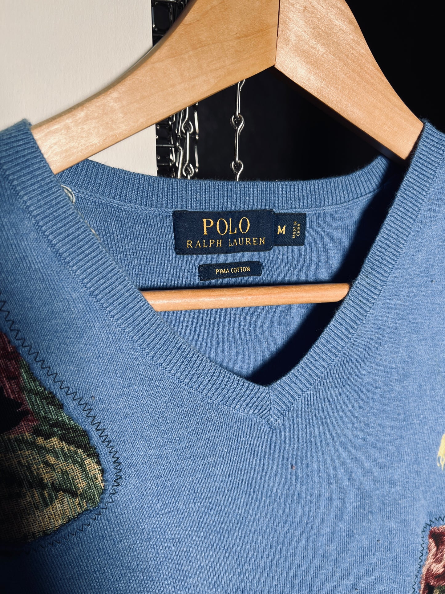 Scab Patches Sweatervest (Slate Blue/Black/Multicolor) (M)