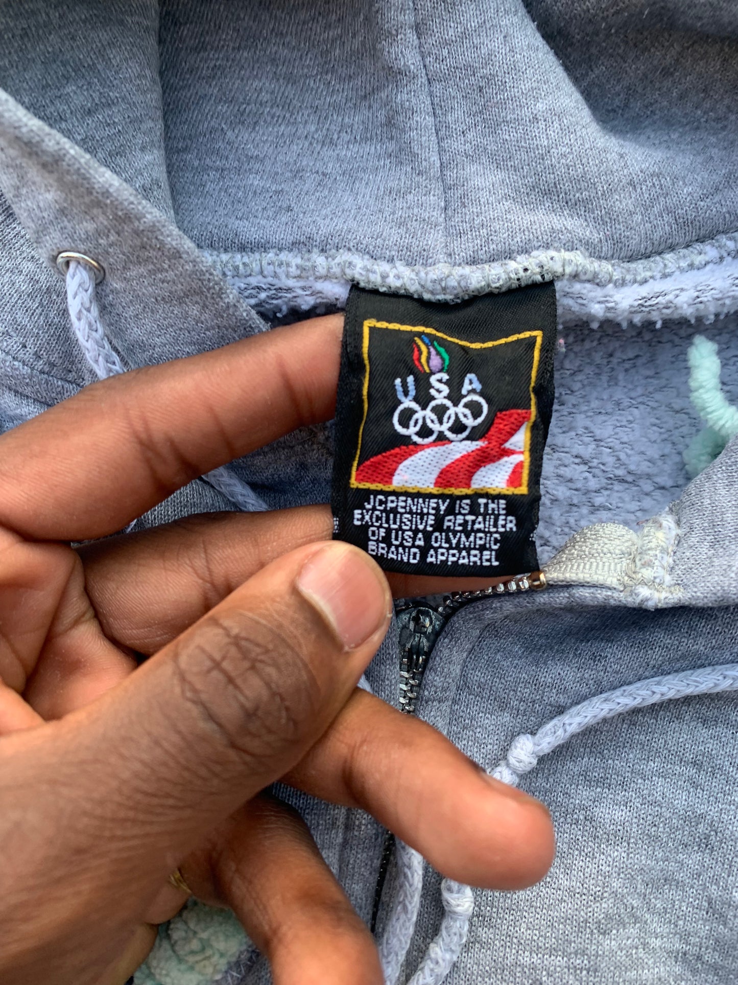 (LS) Scab Patches Zip Up Hoodie (Multicolor/Grey)- XL