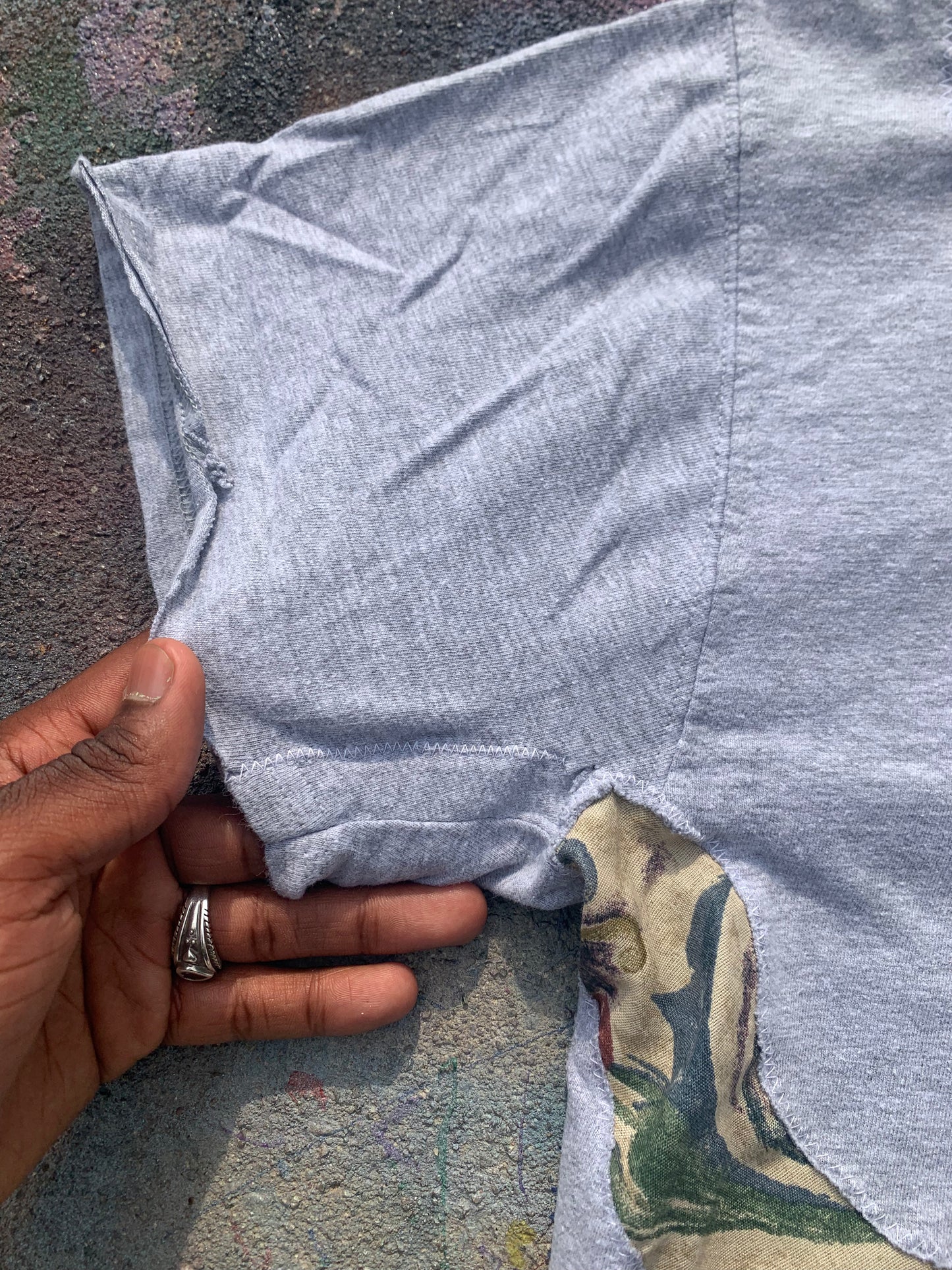 Scab Patches T-Shirt (Tan/Grey)- L