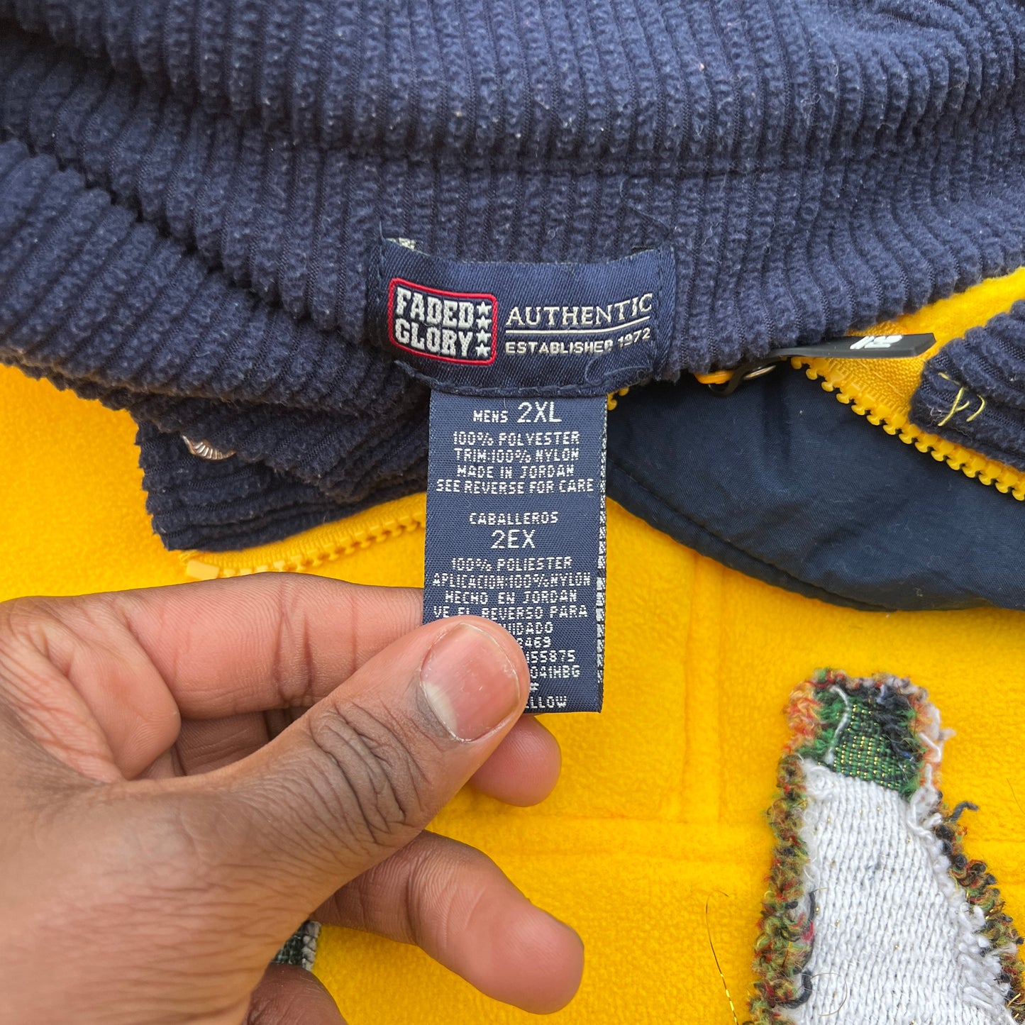 Wäne Wear Quarterzip (Multicolor/Yellow)- XL