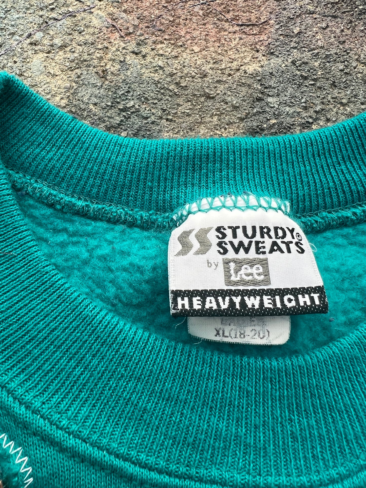 Scab Patches Crewneck (Multicolor/Teal)- L