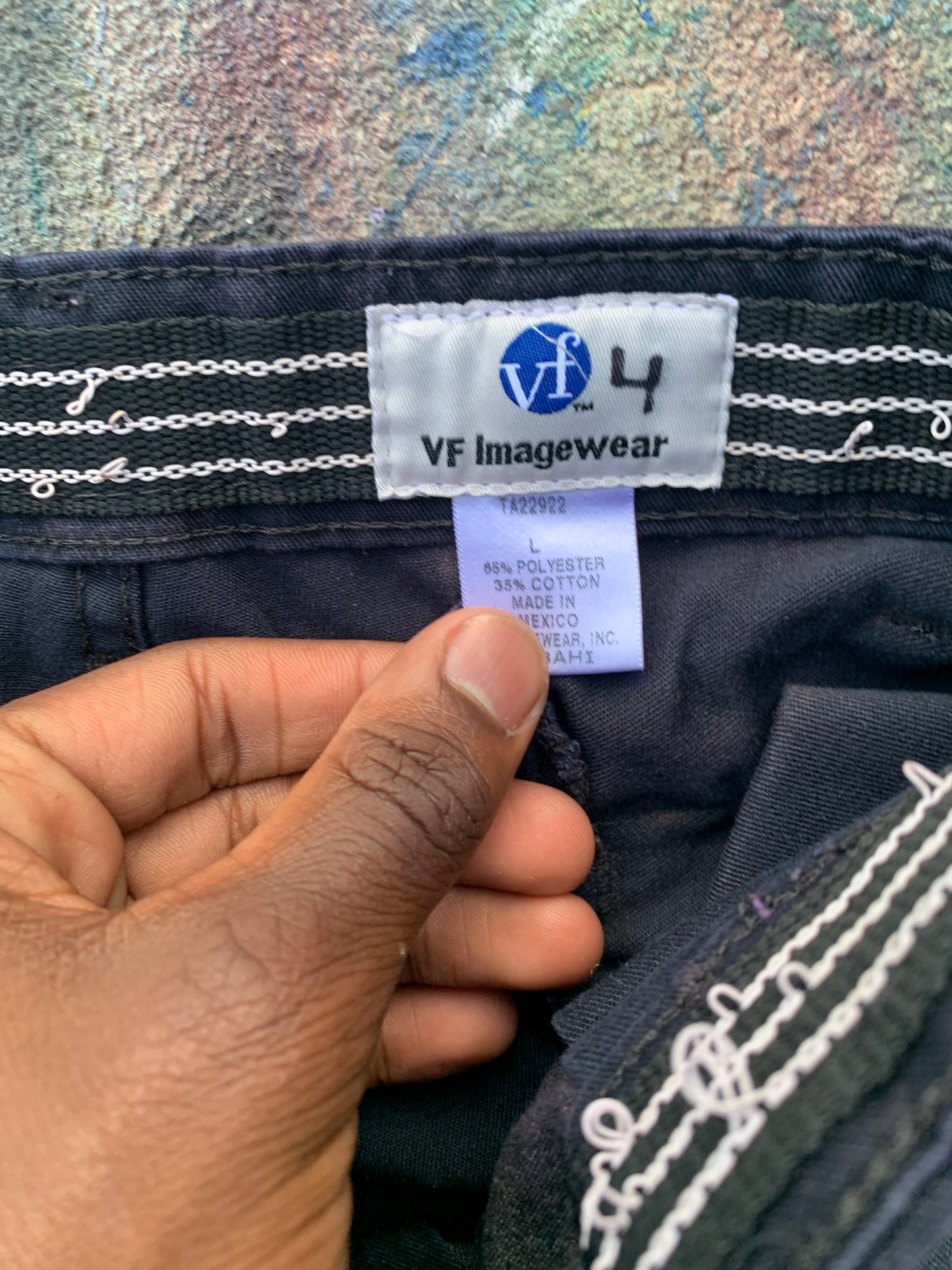 (LS) Underbleached Cargo Pants #4 (Grey/Navy)- 32/32