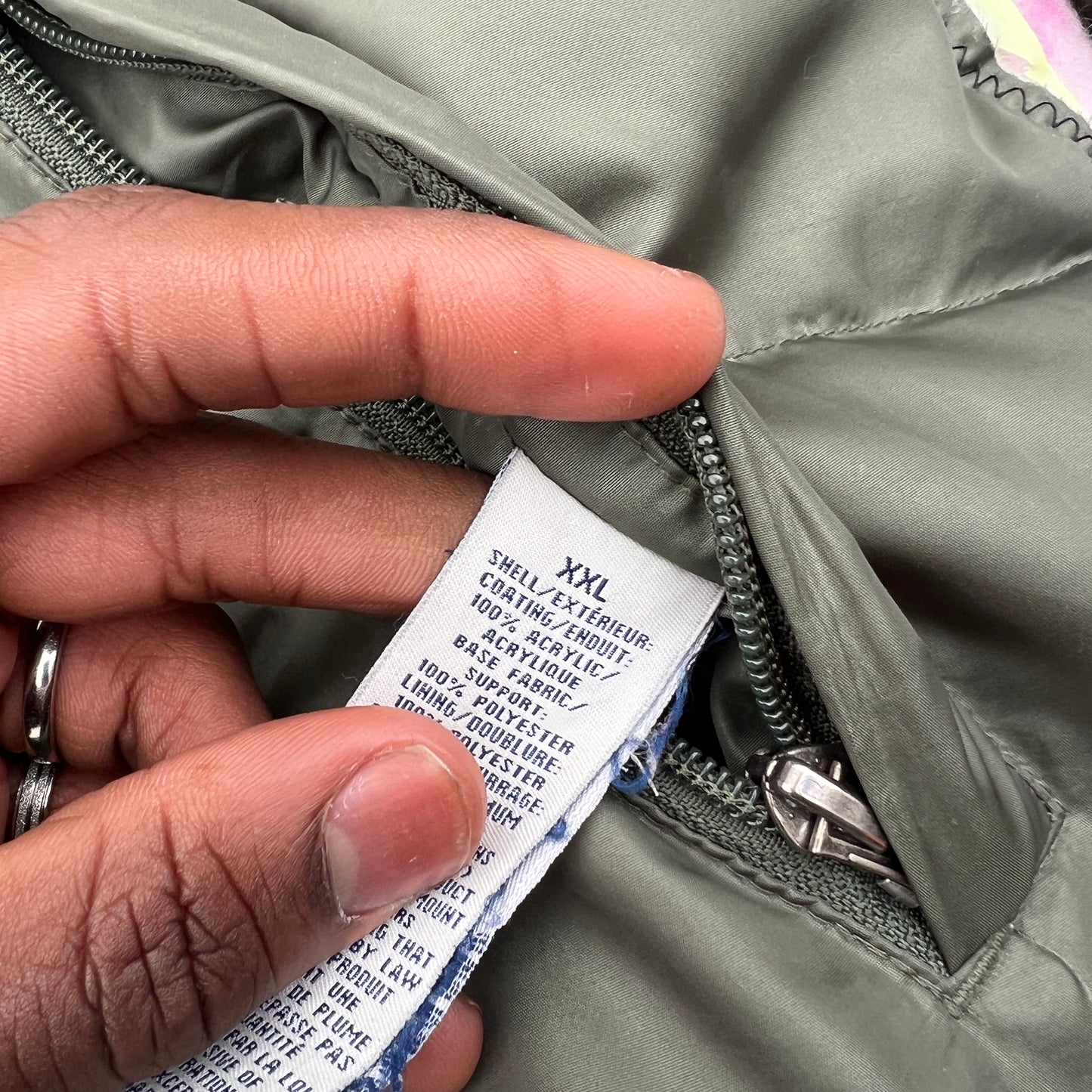 (L/S) Rosella’s Dream Lily See-Through Puffer Jacket (XL)