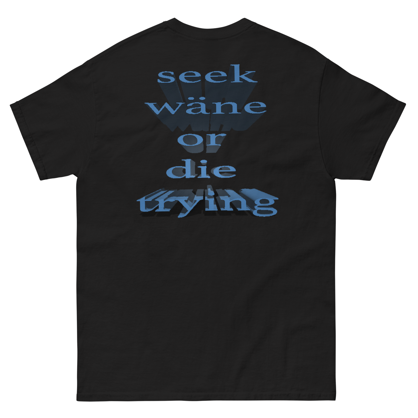wäne "seek wäne or die trying" tee