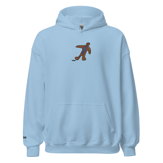 wäne "thermal man hoodie v2" embroidered hoodie