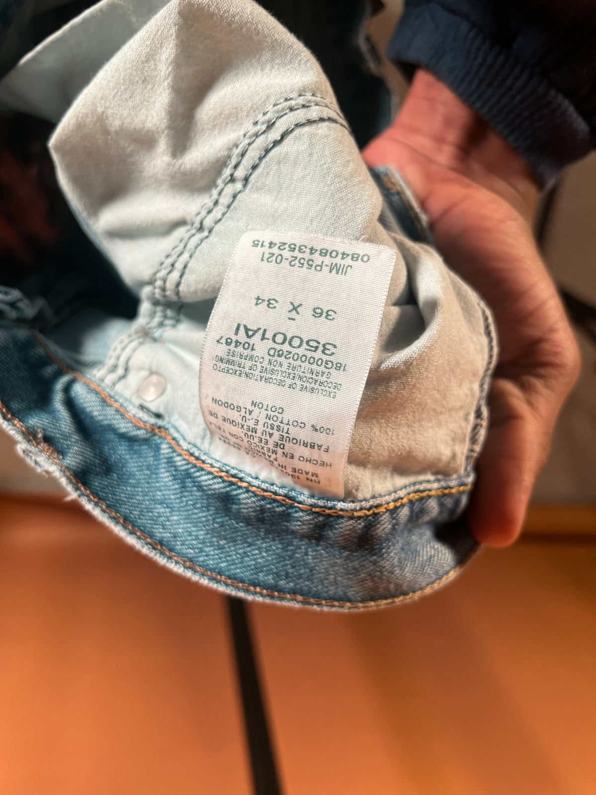 Scab Patch Jeans (Baby Blue/Pink)- 34/32.5