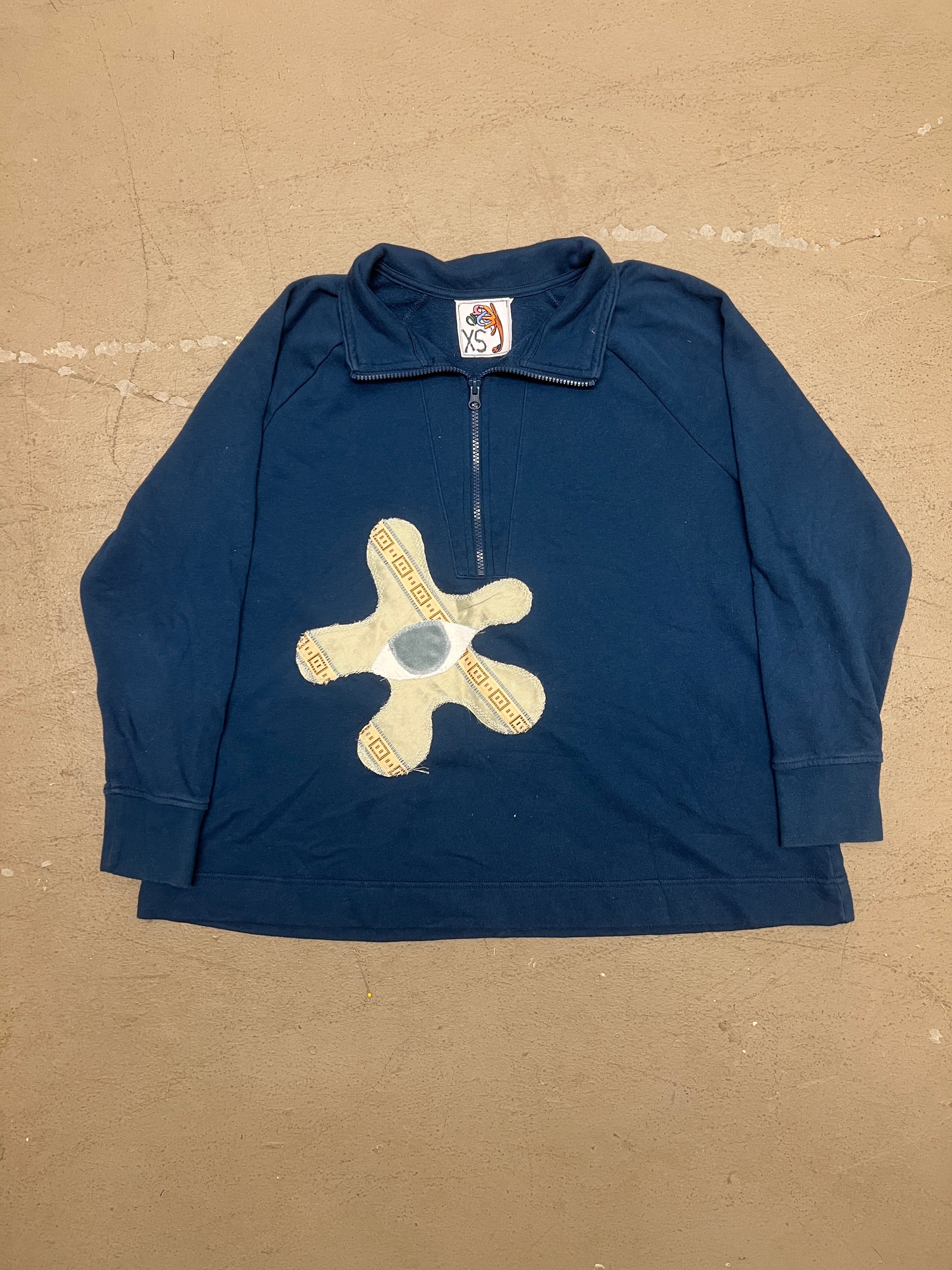 Wäne Seeing Eye Navy Quarterzip (XS)