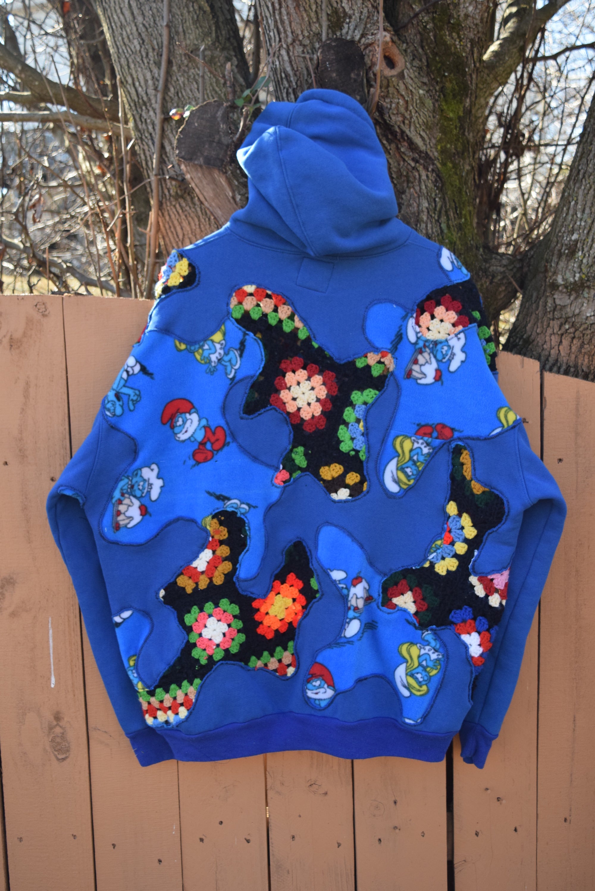 Super Scab Patches Gr.2 Hoodie (Multicolor/Smurfs/Blue) (XXXL)