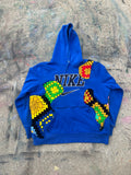 Scab Patches Hoodie (Multicolor/Blue)- L