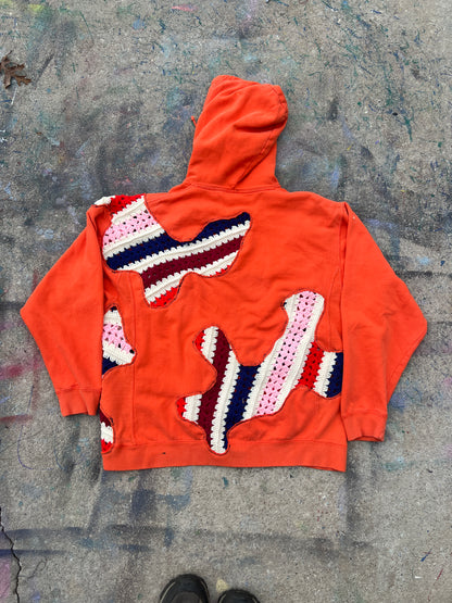 Scab Patches Hoodie (Multicolor/Peach)- M
