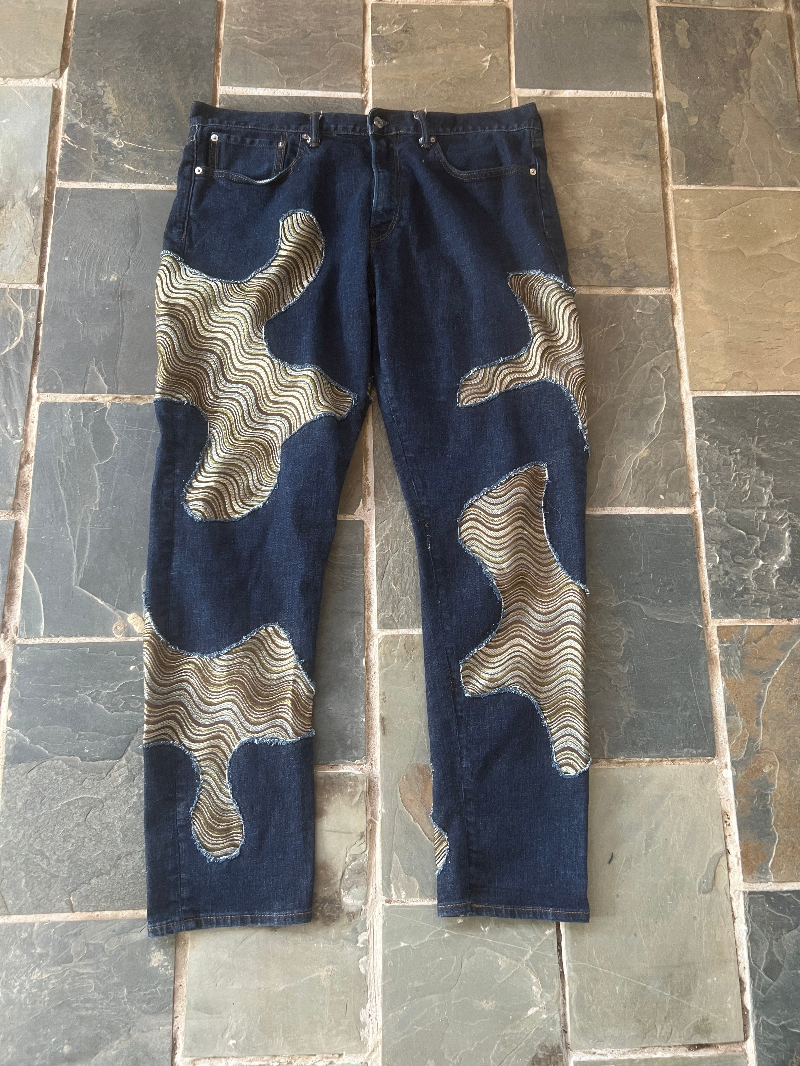 Scab Patch Jeans (Multicolor/Midwash)- 37/31