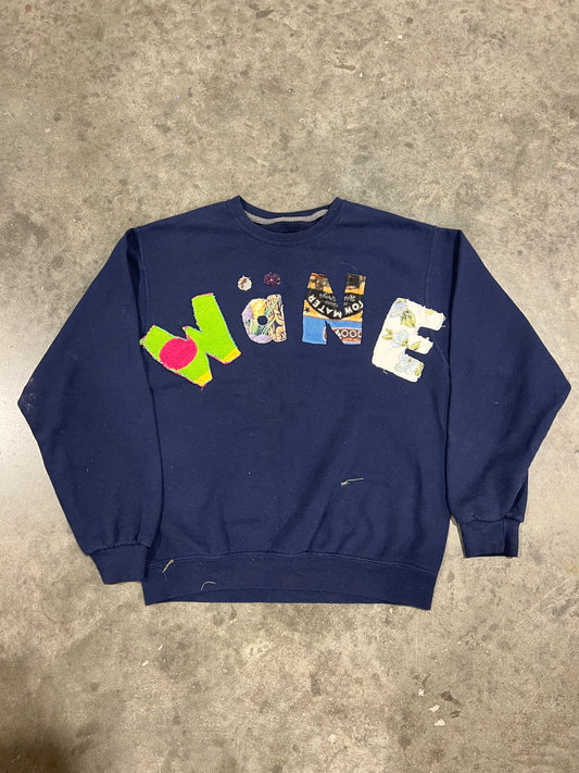 Wäne Wear Crewneck (Multicolor/Navy)- M