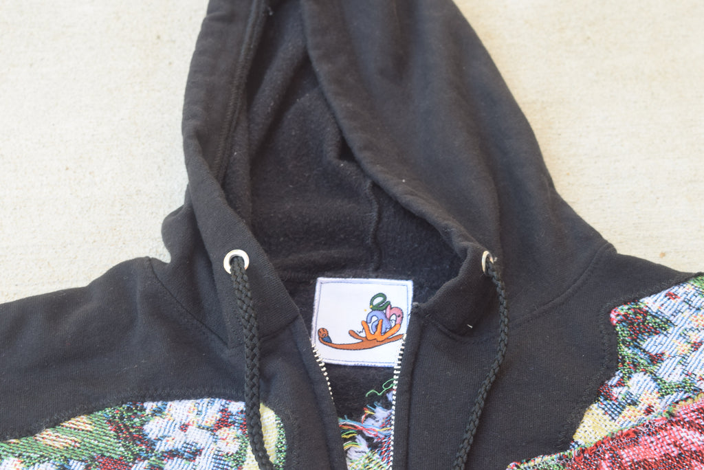 Flowerbed on Baby Breath See Through Hoodie (L)