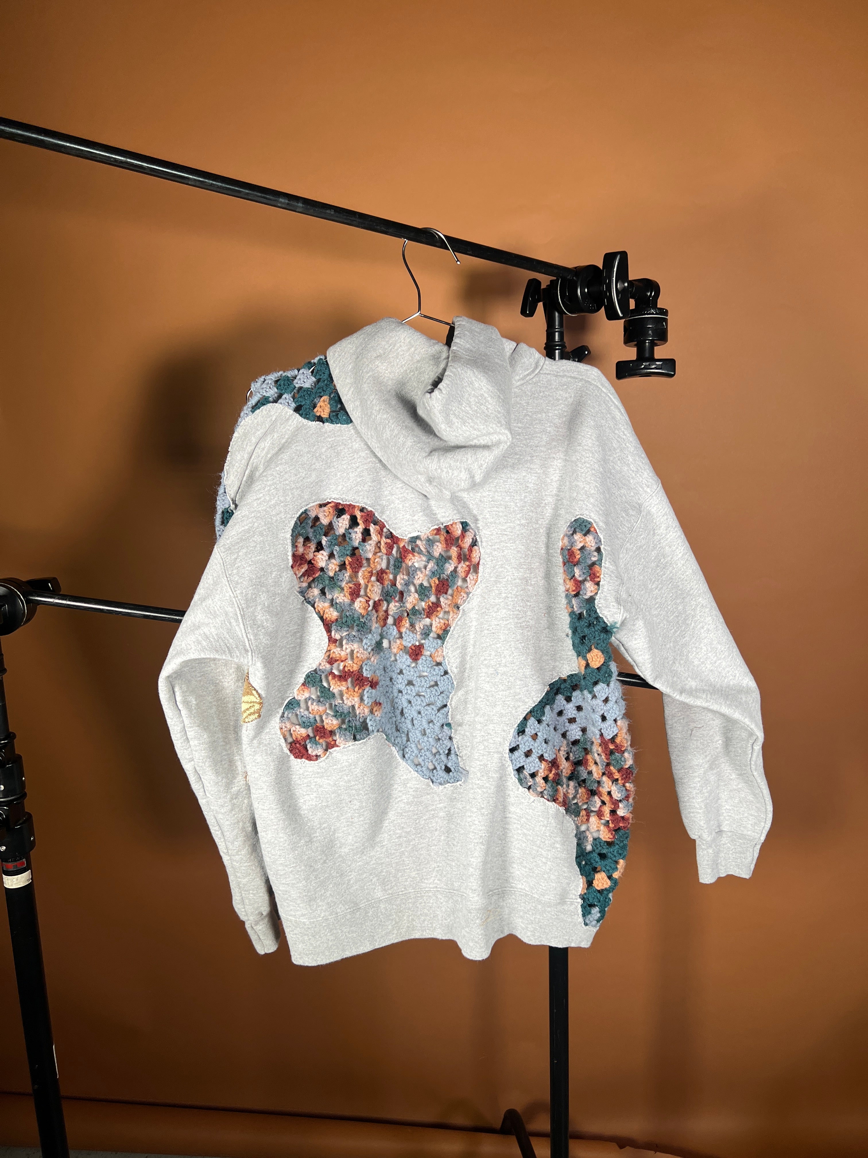 Scab Patches Hoodie (Multicolor/Grey) -L