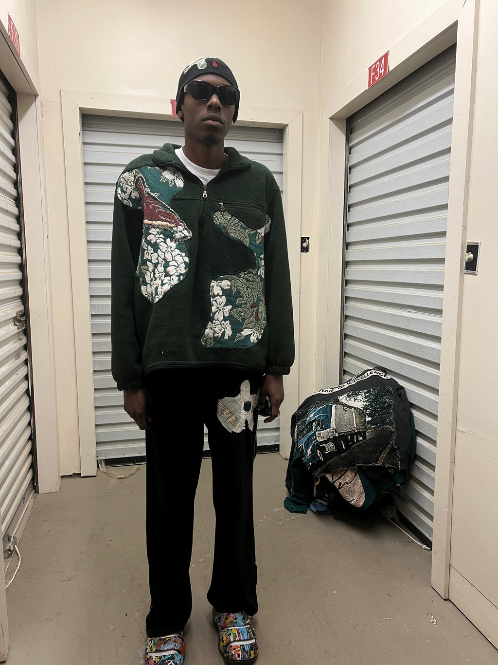 Rest on the Flowers Quarterzip (XL)