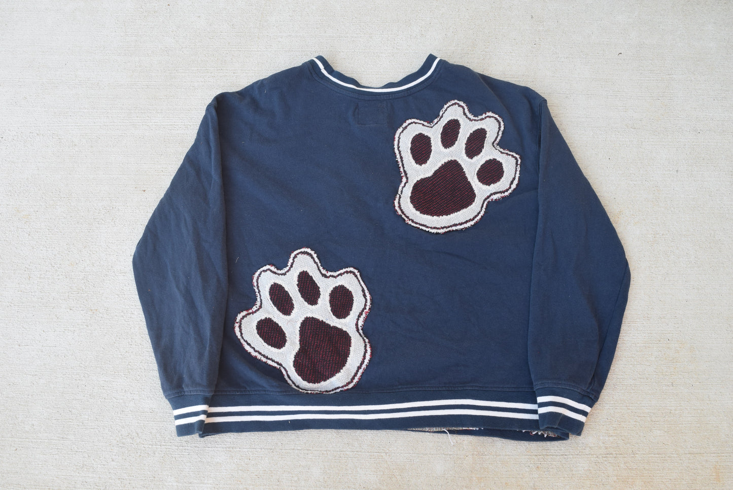 Navy Cat Portrait Crewneck (XL)