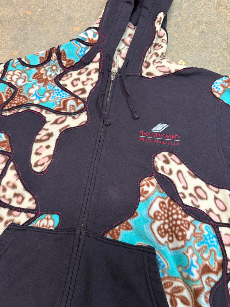 Half Healed Patches Gr.2 Hoodie (Teal/Cheetah/Navy) (L)