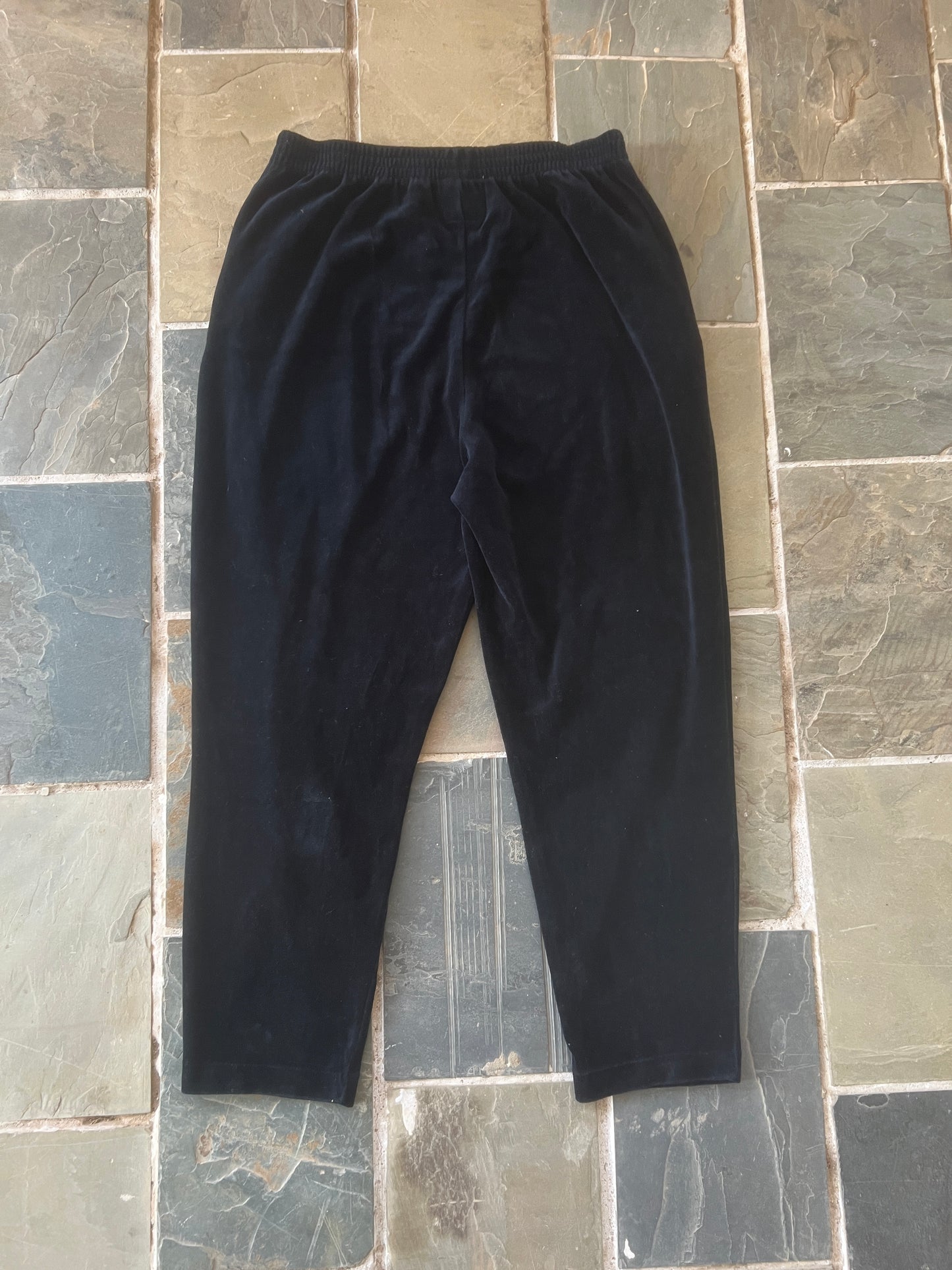 Wäne Black Velour Seeing Eye Sweatpants (M)