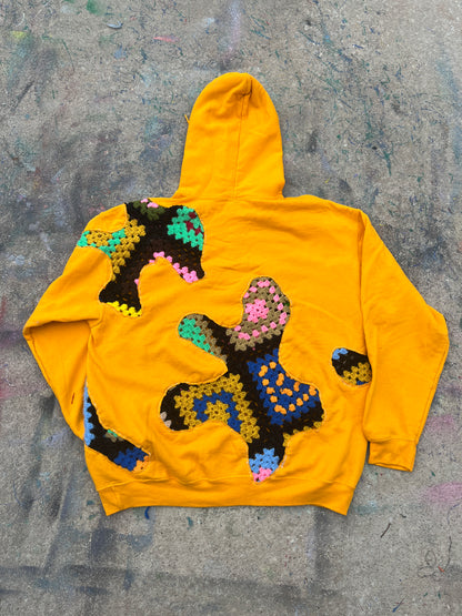 Scab Patches Hoodie (Multicolor/Yellow)- XL