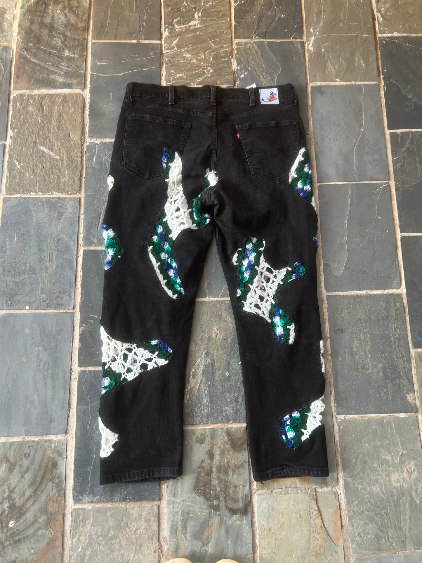 Scab Patch Jeans (Multicolor/Black)- 38/28