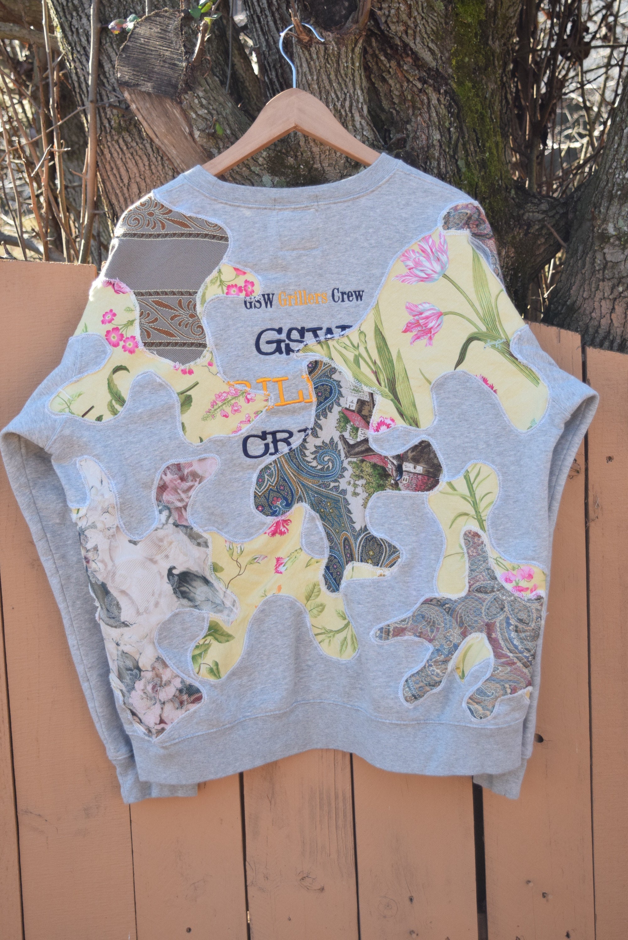 Super Scab Patches Gr.2 Crewneck (Multicolor/Floral/Grey) (XL)