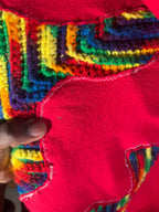 Scab Patches Hoodie (Multicolor/Red)- S