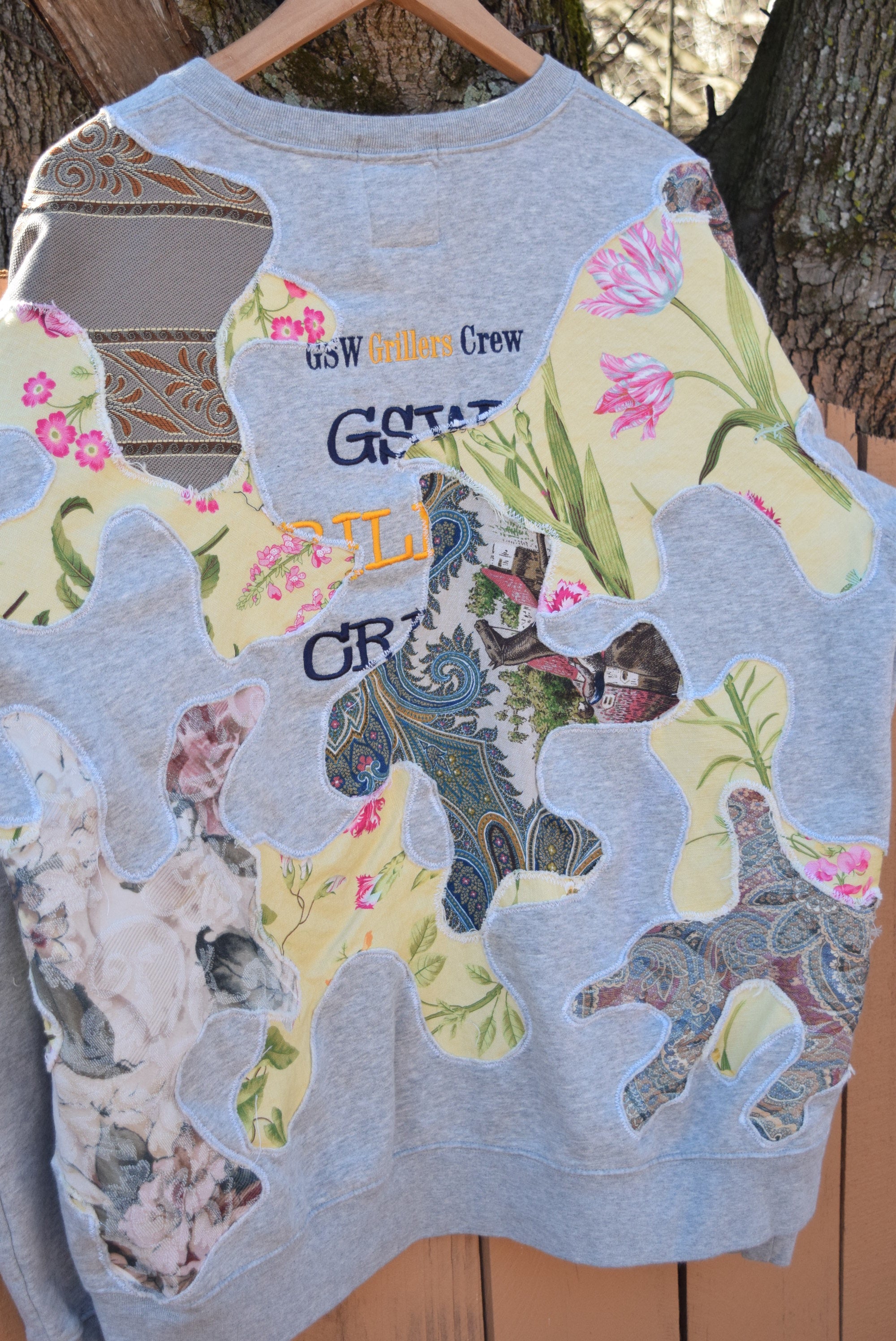 Super Scab Patches Gr.2 Crewneck (Multicolor/Floral/Grey) (XL)