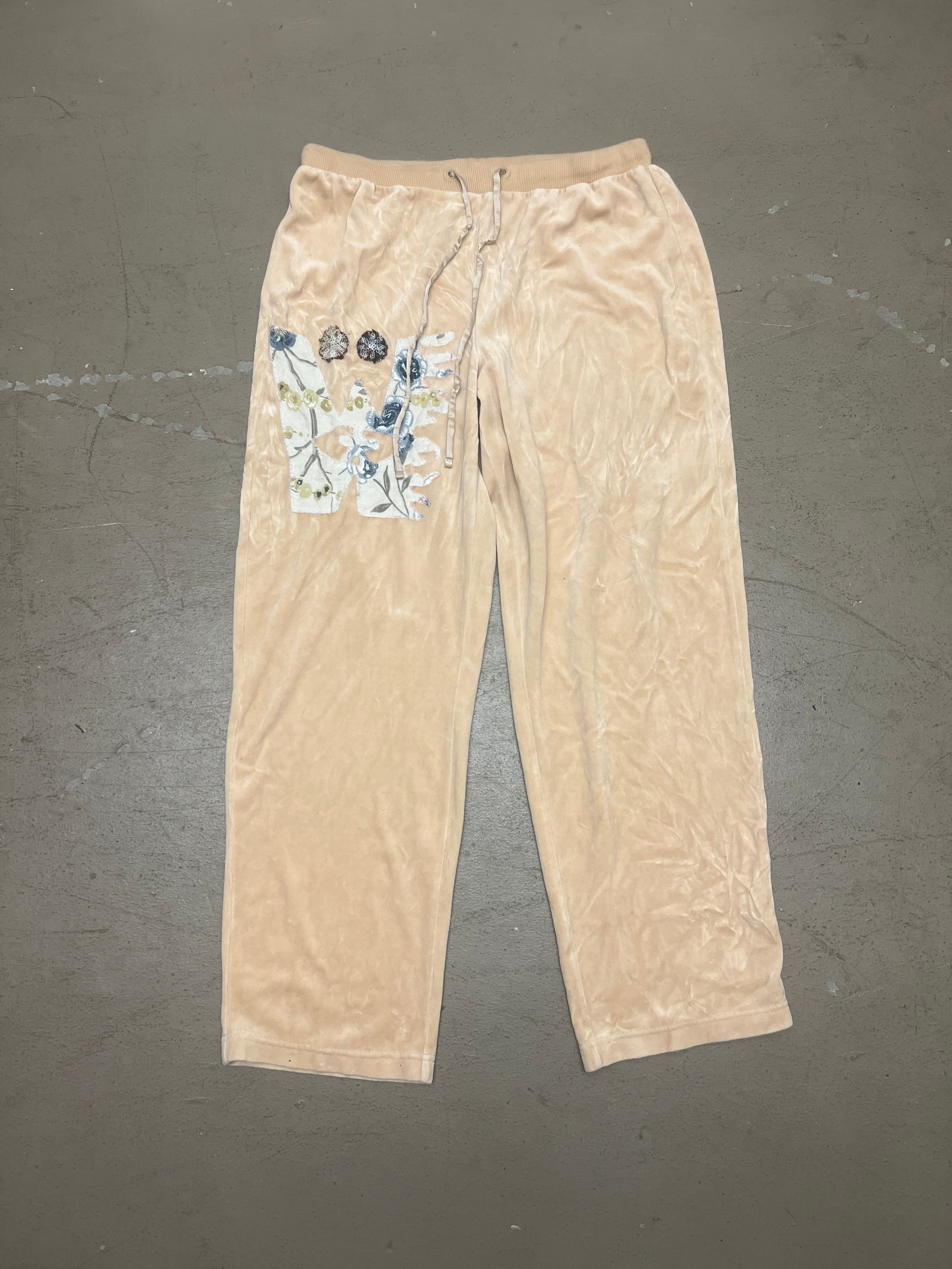 Wänelite 1 Tan Velour Sweatpants (XL)