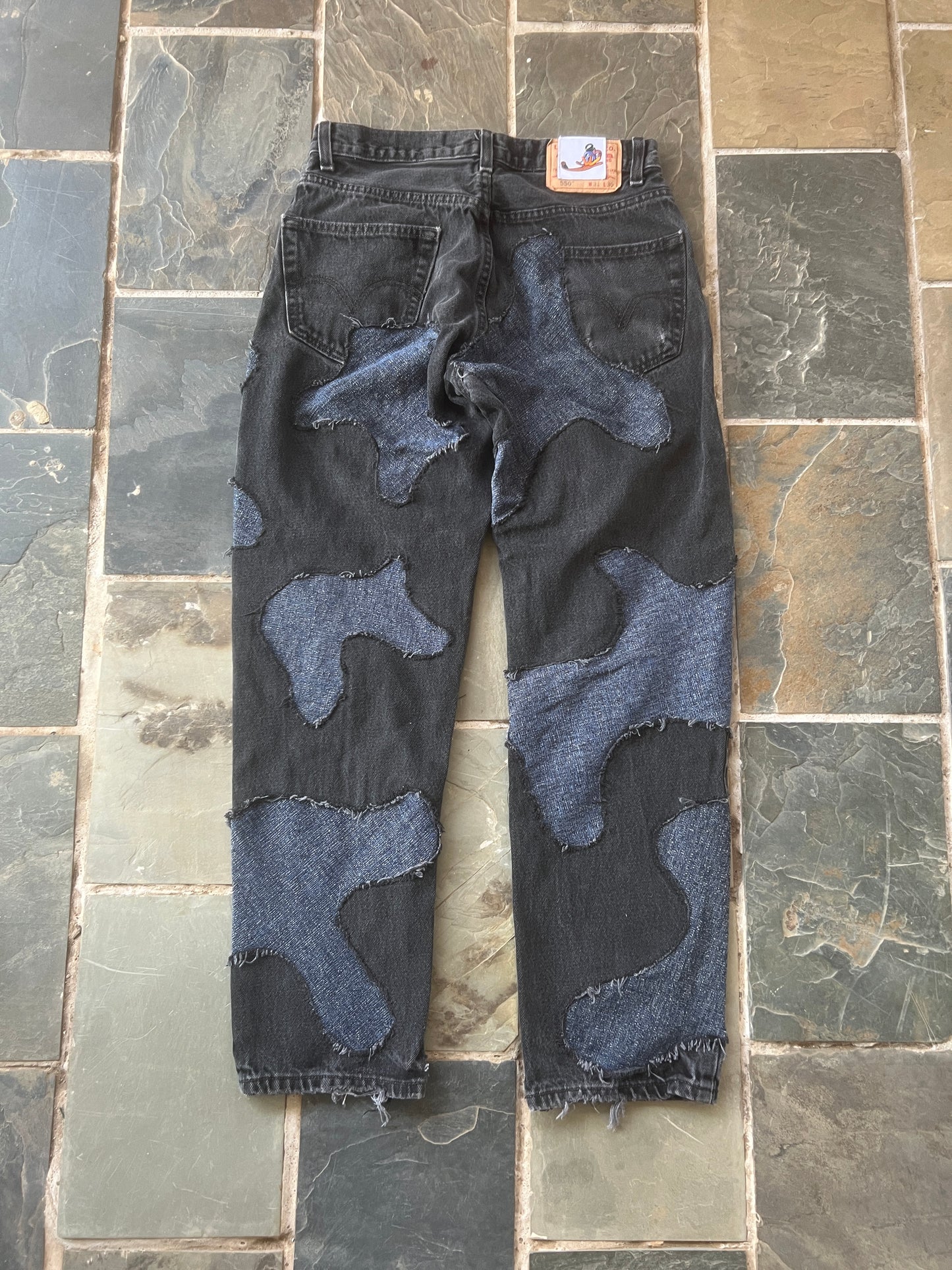 Scab Patch Jeans (Navy/Black)- 30/30