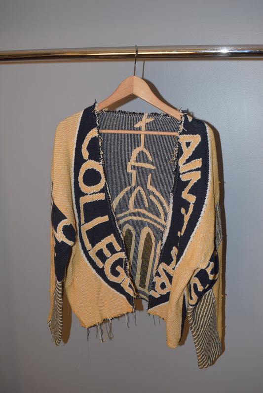 Saint Mary's College Scratchwork Tapestry Cardigan