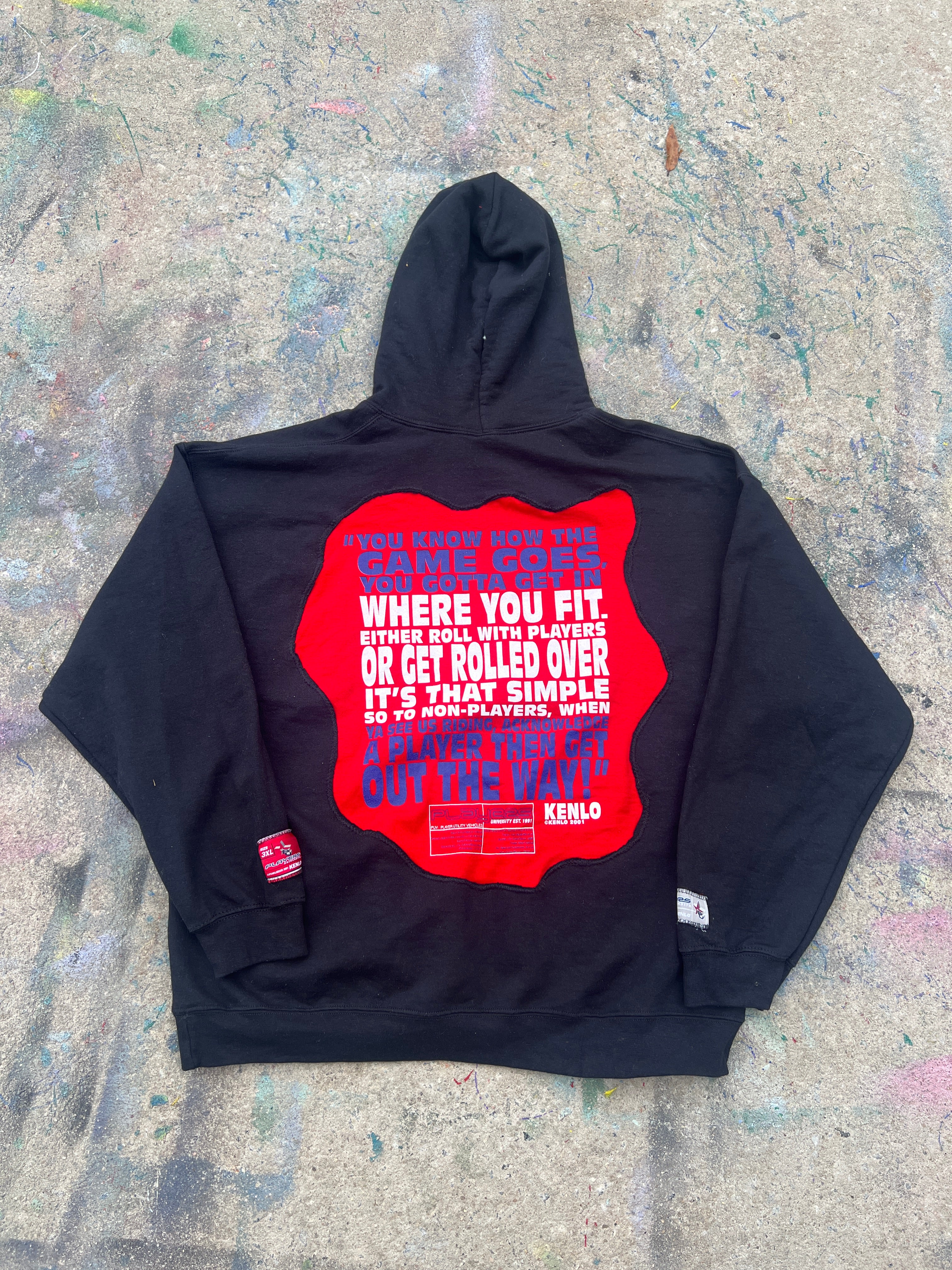 Players University See-Through Hoodie (XL)