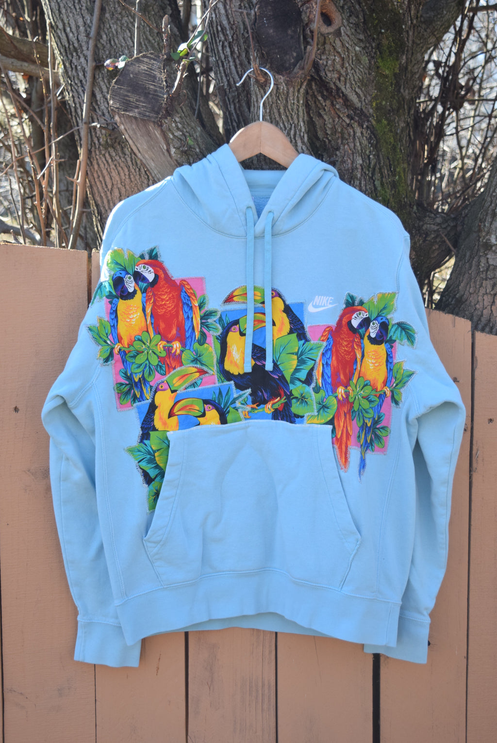 NIke Toucan Repeat Teal Hoodie (L)