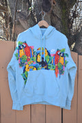 NIke Toucan Repeat Teal Hoodie (L)