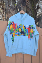 NIke Toucan Repeat Teal Hoodie (L)
